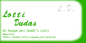 lotti dudas business card